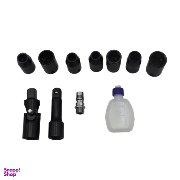 آچار جغجغه ای بادی ووفو مدل YP-WF-003G-1/2INCH مجموعه 13 عددی