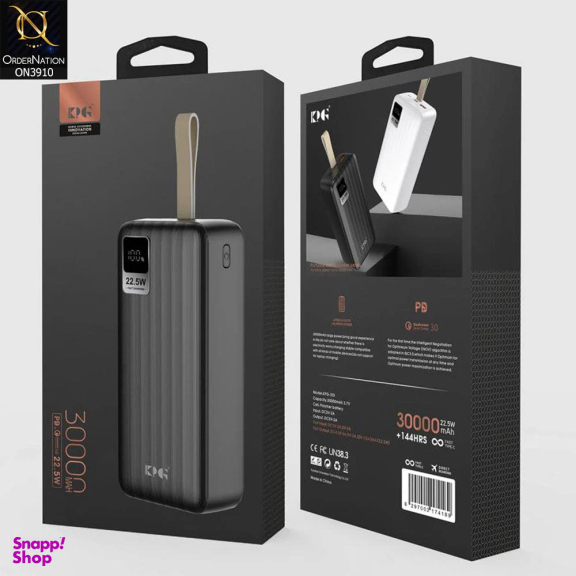 پاور بانک کی پی مدل KPG310 ظرفیت 30000 میلی آمپر ساعت