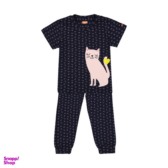 ست لباس راحتی دخترانه مادر مدل لارا رنگ سرمه ای