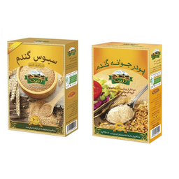 پودر جوانه گندم تژین وزن 250 گرم به همراه سبوس گندم تژین وزن 170 گرم