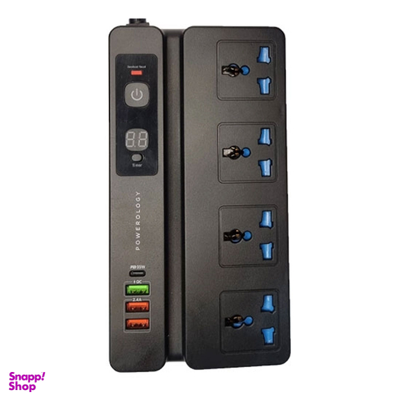 رابط برق و چندراهی USB تایمردار 3 متری پاورولوژی
