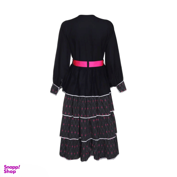 مانتو زنانه گره استایل مدل موناکو رنگ سرمه ای