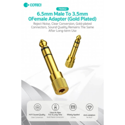 مبدل جک 3.5 میلی متری به جک 6.5 میلی متری کوتتسی مدل 76002