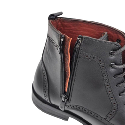 نیم بوت مردانه چرم ریباری مدل Z20 رنگ مشکی