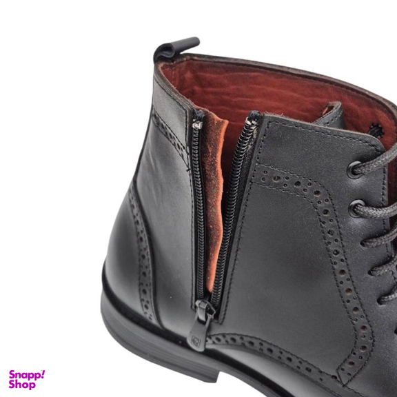 نیم بوت مردانه چرم ریباری مدل Z20 رنگ مشکی