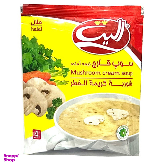 سوپ قارچ نیمه آماده الیت وزن 70 گرم
