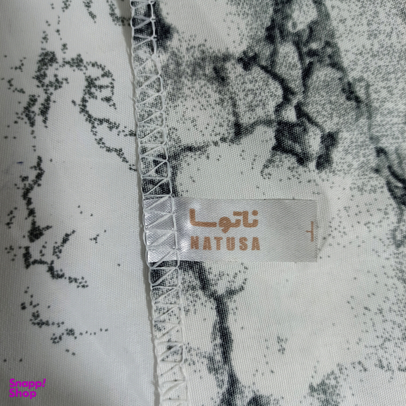 ملحفه ناتوسا کش دار طرح ابر و بادی یک نفره سایز 90×200 سانتی متر
