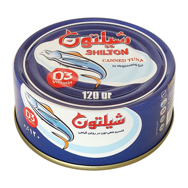 کنسرو ماهی تون در روغن شیلتون وزن 120 گرم