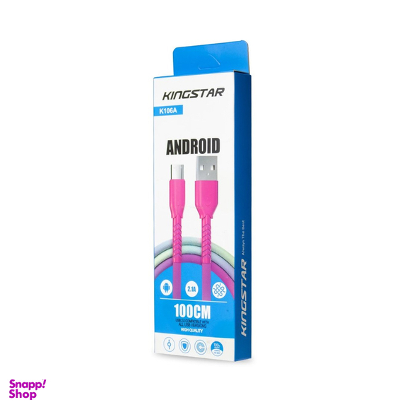 کابل تبدیل USB به microUSB کینگ استار مدل K106A طول 1 متر