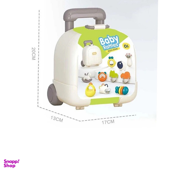 پک جغجغه چمدانی ویوا مدل بی بی راتلز 2025 بسته 10 عددی