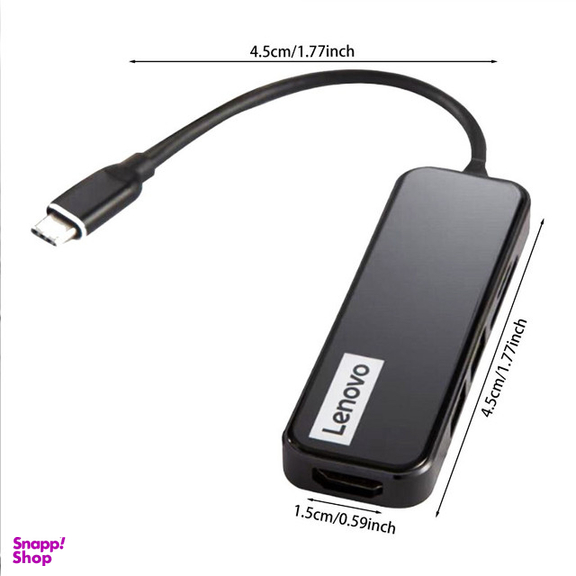 هاب 5 پورت USB-C لنوو مدل EH05