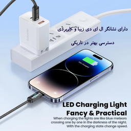 کابل تبدیل Type-C به Lightning توکی مدل 20W TQ-X47C3 طول 1 متر