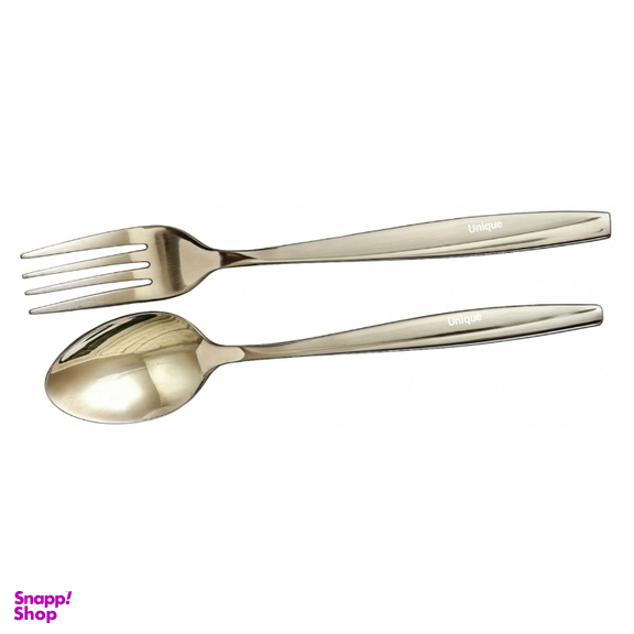 ست قاشق و چنگال 12 پارچه یونیک مدل مای 18/10 کد RAGA