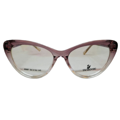 فریم عینک طبی زنانه مدل گربه ای کد 8087 رنگ بنفش