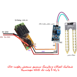 کیت آموزش الکترونیک مهندسیکا مدل ماژول تشخیص رطوبت خاک گل و باغچه SOIL-05