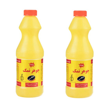 مایع جوهر نمک وایتکس مدل زرد حجم 1000 میلی لیتر مجموعه دو عددی