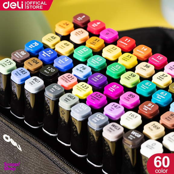 ماژیک دوسر 60 رنگ دلی مدل Sketch Markers