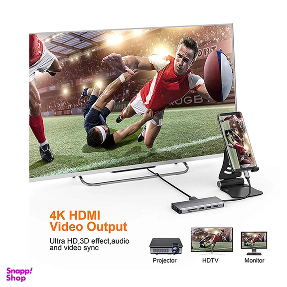 هاب 11 پورت USB-C پاورولوژی مدل P11CHBGY