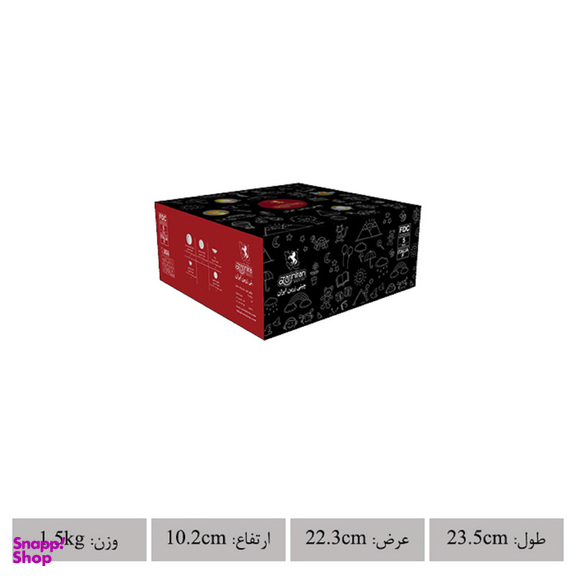 سرویس غذاخوری 5 پارچه کودک چینی زرین ایران مدل پایرت درجه عالی