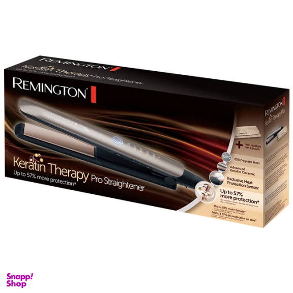 اتو و حالت دهنده مو کراتین حرفه ای رمینگتون مدل s8590