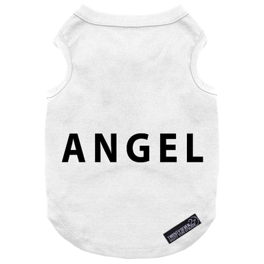 لباس سگ و گربه 27 طرح Angel کد MH1346 رنگ سفید