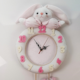 ساعت دیواری کودک نی نی سیس مدل خرگوش کد W-RAB-So