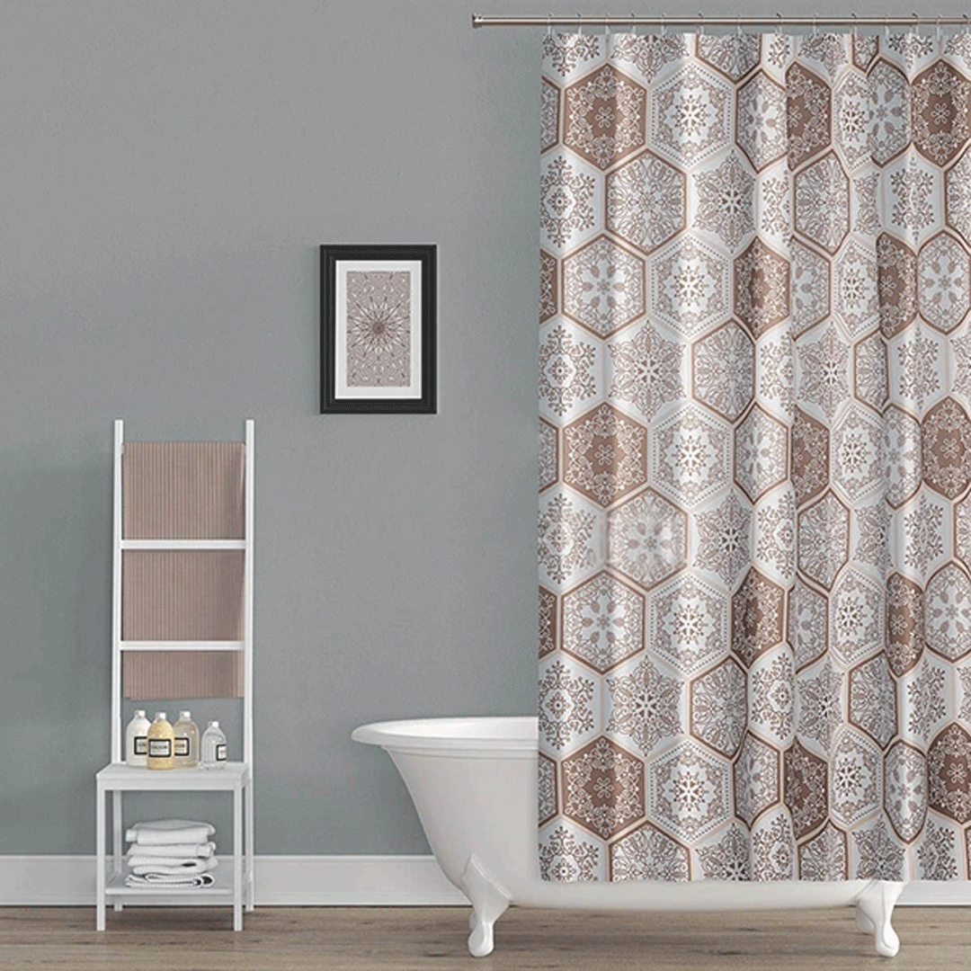 پرده حمام دلفین کد TOR-2345 سایز 200×180 سانتی متر