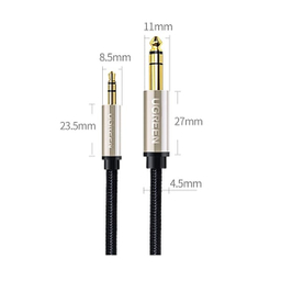 کابل تبدیل Jack 6.5mm به Jack 3.5mm یوگرین مدل AV127 کد 10625 طول 1 متر