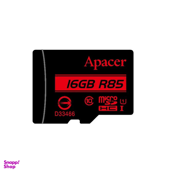 کارت حافظه microSDHC اپیسر مدل AP16G کلاس 10 استاندارد UHS-I U1 سرعت 85MBps ظرفیت 16 گیگابایت