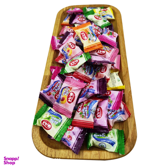 آبنبات با طعم میوه و مغز پاستیل آیدین وزن 500 گرم