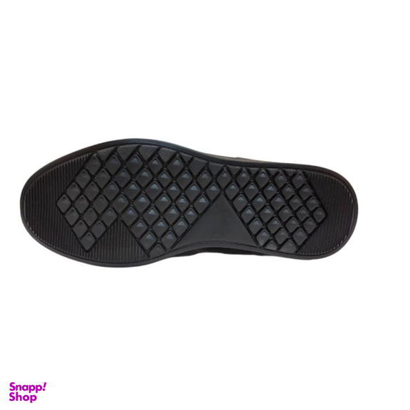 کفش طبی مردانه چرم ریباری مدل R65 رنگ مشکی