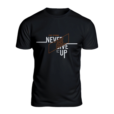 تیشرت طرح NEVER GIVE UP