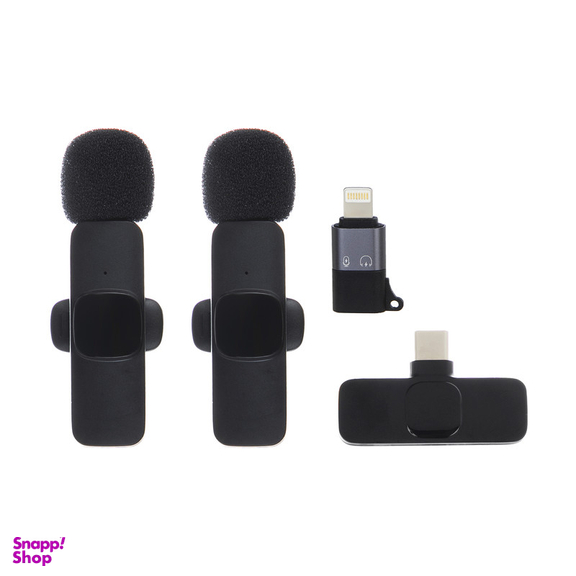 میکروفن یقه ای بی سیم مدل K8 Dual Type-C بسته 2 عددی