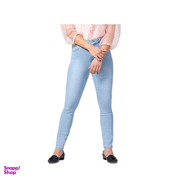 شلوار جین زنانه برنس مدل شانلی رنگ آبی روشن