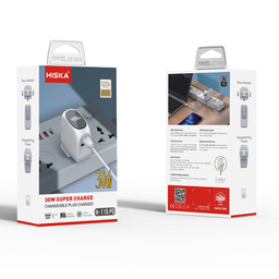 شارژر دیواری هیسکا مدل H-115PD به همراه کابل تبدیل USB-C