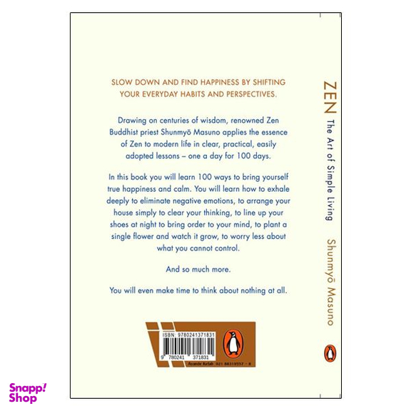 کتاب Zen: The Art of Simple Living اثر Shunmyo Masuno انتشارات پنگوئین