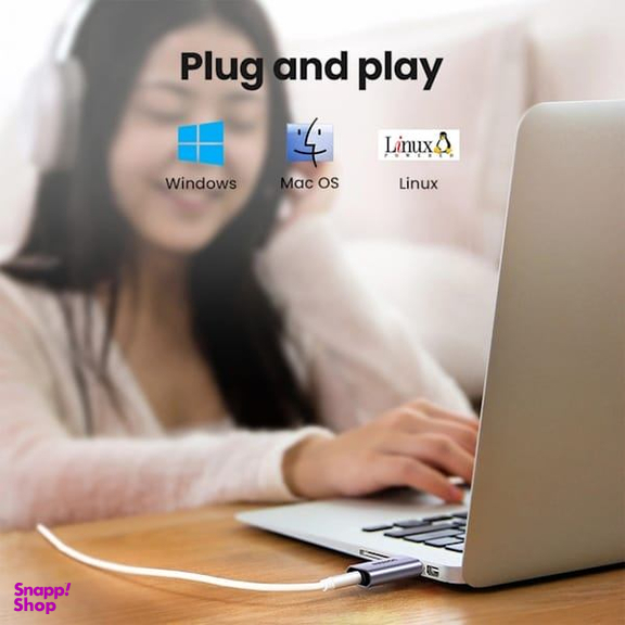 کارت صدا اکسترنال USB-A به Jack 3.5mm یوگرین مدل CM383 کد 80864