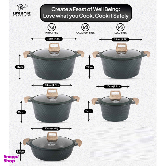 سرویس پخت و پز ده پارچه لایف اسمایل مدل MR-MIX