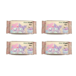 دستمال مرطوب مینی مدل w1 بسته ۴ عددی