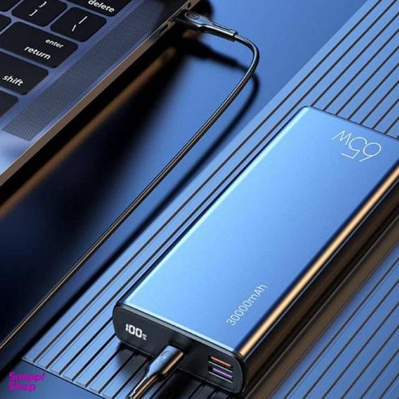 پاوربانک یوسمز مدل CD165 ظرفیت 30000 میلی آمپر ساعت به همراه کابل USB-C