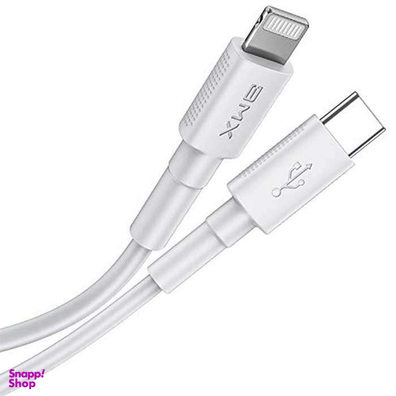 کابل شارژ Type-C به Lightning باسئوس مدل BMX Mini White به طول 1.2 متر