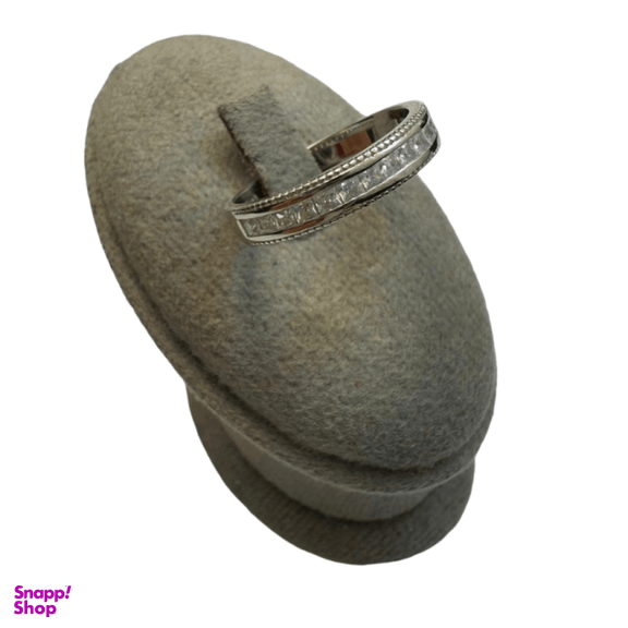 حلقه نقره 925 عیار زنانه طرح نگین کد reo13016