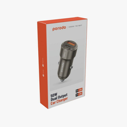 شارژر فندکی دو پورت 50 وات پرودو مدل Porodo 50W Dual Port Car