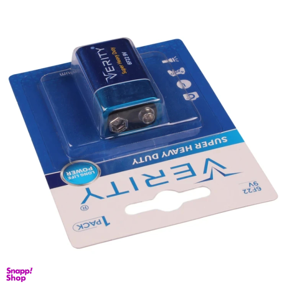 باتری کتابی وریتی مدل 6F22 بسته 2 عددی