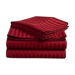 ست ملحفه و روبالشی دونفره 3 تکه مدل هتلی پارالل سایز 180×200 سانتی متر