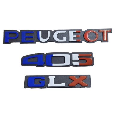 آرم صندوق عقب خودرو کالانیکس مدل PUG-405FER-10527 مناسب پژو 405 مجموعه 3 عددی