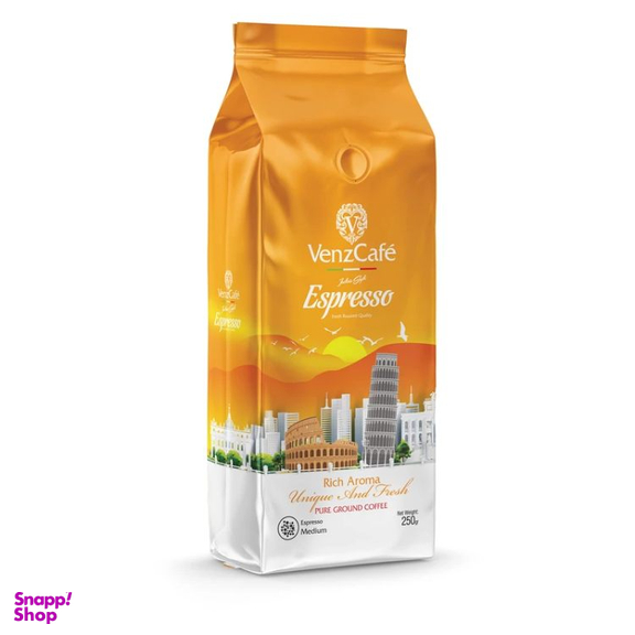 پودر قهوه اسپرسو مدیوم ونزکافه وزن 250 گرم