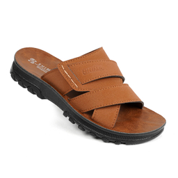 دمپایی مردانه کفش شیما مدل سحاب رنگ نسکافه ای