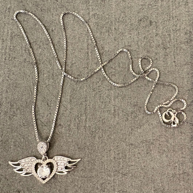 گردنبند نقره زنانه گیرا مدل قلب کد G1032