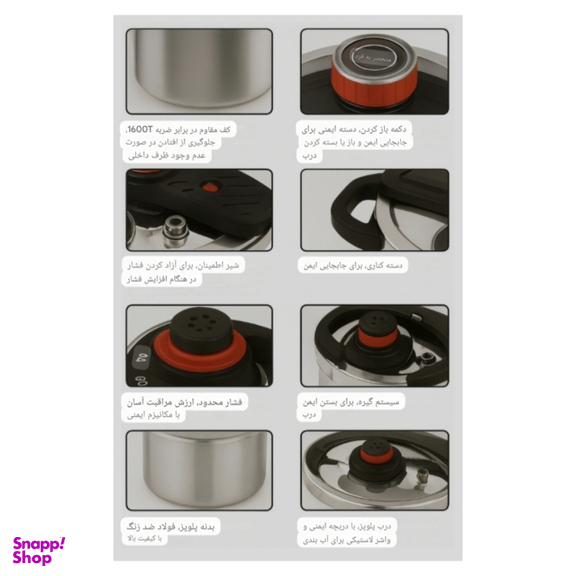 زودپز دوقلو یونیک کد RAGA _5_7 گنجایش 5 و 7 لیتر